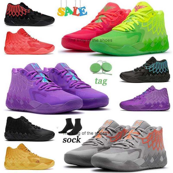

lamelo ball 1 mb.01 men basketball shoes black blast buzz city not from here queen city rick and morty rock ridge red trainers sportsmb.01
