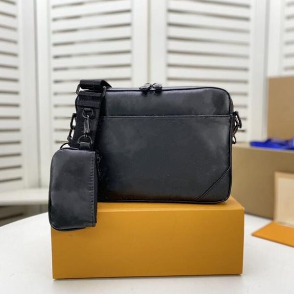 

designer men bag handbag shoulder bags cross body man purse fashion luxury three in one flowers letters