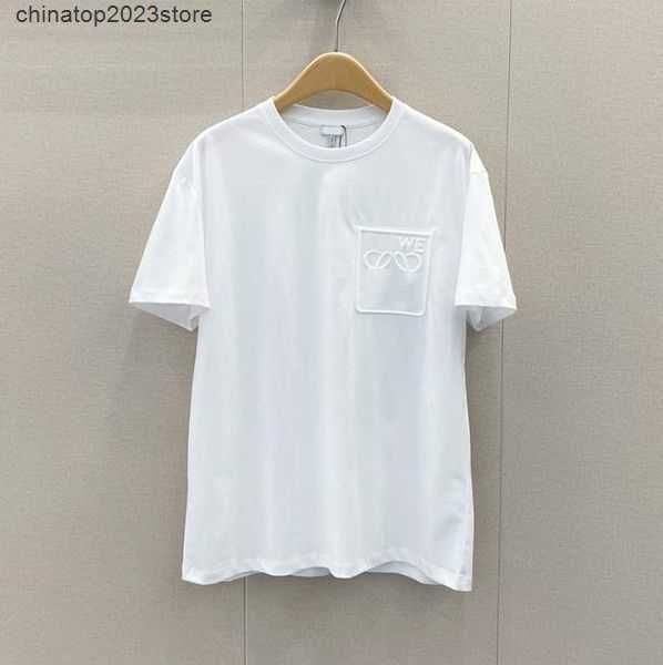 

men's t-shirts designer tide chest letter laminated print short sleeve high street loose oversize casual couple100% pure cotton for me, White;black