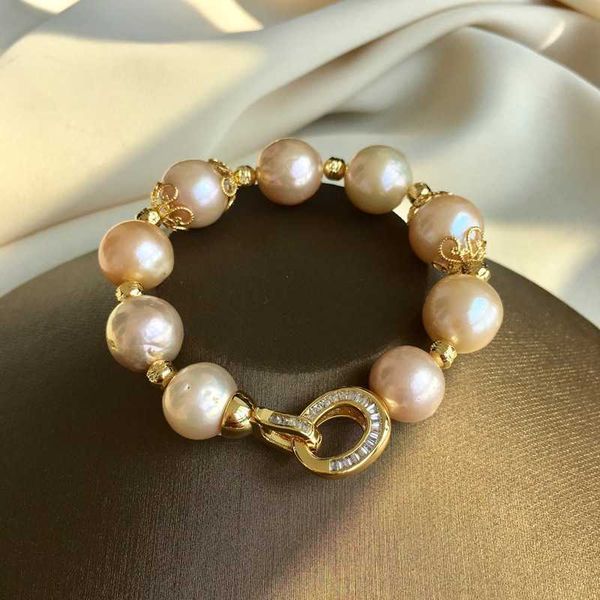 

fashion design jewelry edison freshwater pearl bracelet exaggerated jewelry, Silver
