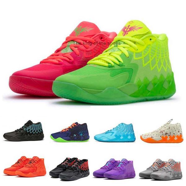 

lamelo ball mb 01 basketball shoes rick red green and morty galaxy purple blue grey black queen buzz city melo sports shoe trainner sneakers