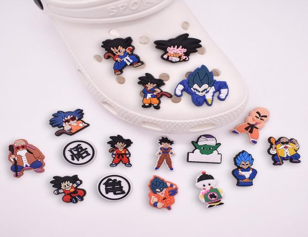 

anime charms whole dragon cartoon croc charms shoe accessories pvc decoration buckle soft rubber clog charms fast ship8132718, Blue