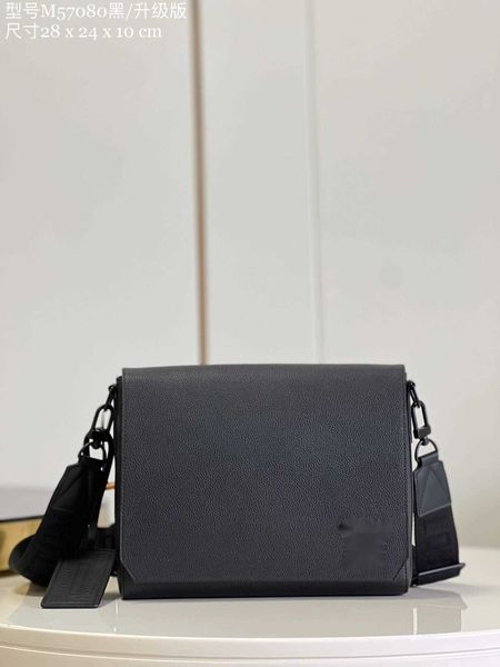 

luxury quality brand designer bags m57080 m21363 m59327 takeoff postman bag letter handbags shoulder messenger bag omir, Black;white