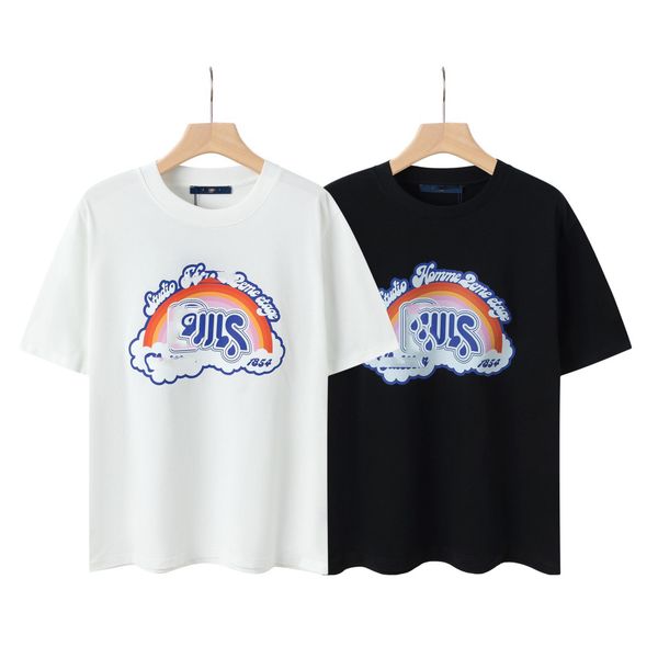 

2023 mens designers t shirt man womens tshirts designer with letters print short sleeves summer shirts men loose tees cotton tshirts asian s, White;black
