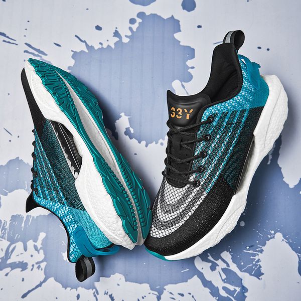 

sneakers men 2023 design new breathable luxury fashion trainer sports running shoes big size 39-46, Black