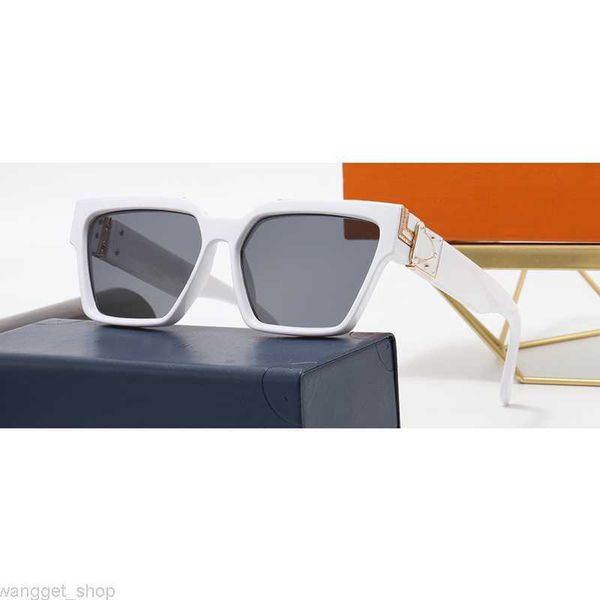 

millionaire sunglasses for men women square vintage classic fashion white avant-garde style woman man glasses anti-ultraviolet glass, White;black