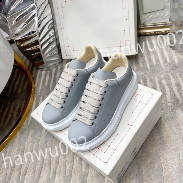 

2023 luxury excellent sneakers men women shoes genuine designer shoes leather trainer fashion sports platform, Black