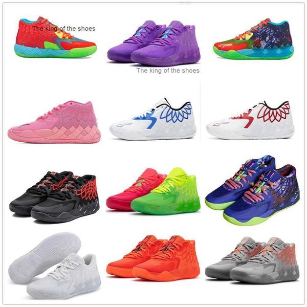 

2023lamelo shoebuy lamelo ball mb01 rick morty men basketball shoes for 2022 sport shoe trainner sneakers us5.5-us12245vmb.01, Black