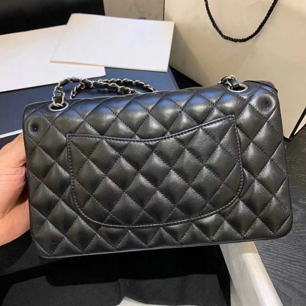 

flap bag floral plaid genuine leather bag caviar lambskin classic quilted double flap medium size 25cm chain crossbody handbag purses