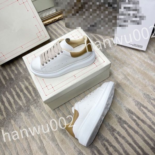 

2023 luxury casual sneakers men women shoes genuine designer shoes leather trainer fashion sports platform, Black