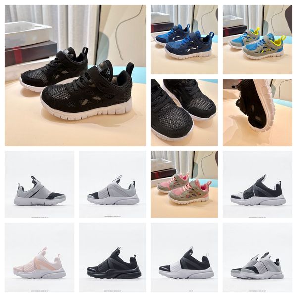 

classics infant kids mesh shoes designer basketball summer sneakers laceless shoes trainers breathable patchwork platforms daddy outdoor spo, Black
