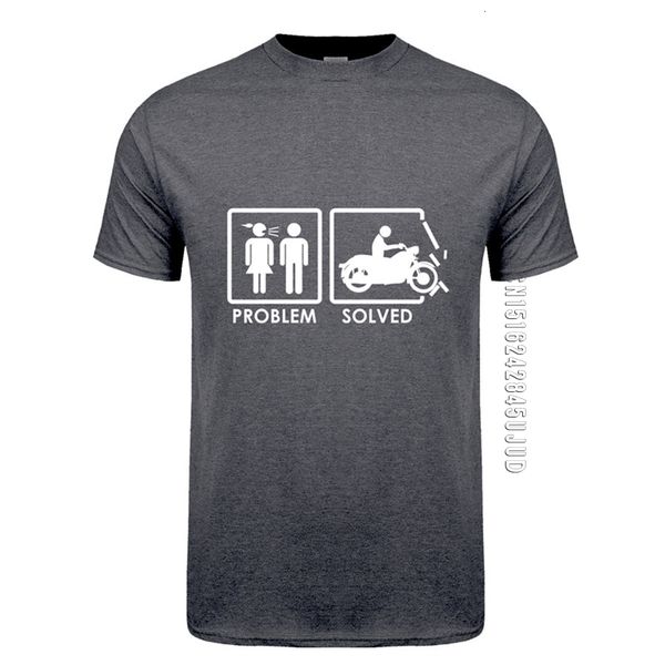 

men s t shirts problem solved men t shirt summer o neck cotton motorcycle biker t shirts birthday tshirt tee 230411, White;black
