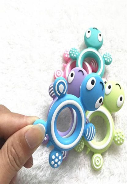 

baby silicone teether cute animal turtle chew baby baby children teeth toys diy chewing necklace care tools4039758