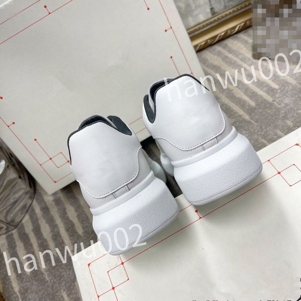 

new casual sneakers men women shoes genuine designer shoes leather trainer fashion sports platform, Black