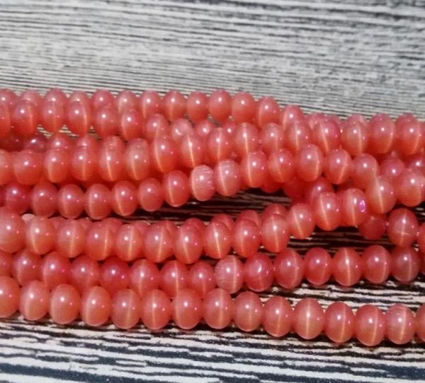 

4mm round beads a grade cats eye glass loose beads09mmreddk orangelt orangeroyaldk powderforestgreenmintl1340071, Crystal