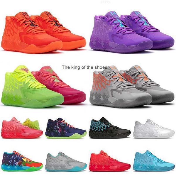 

mb01lamelo and morty ball basketball rick shoes mb.01 mens queen city buzz trainers sneakers 40-46, Black