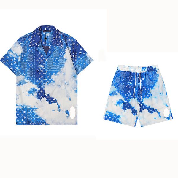 

new men's tracksuits shorts sports famous men's women's summer shorts short sleeve set fashion letter printing size -xxxl 23, Gray