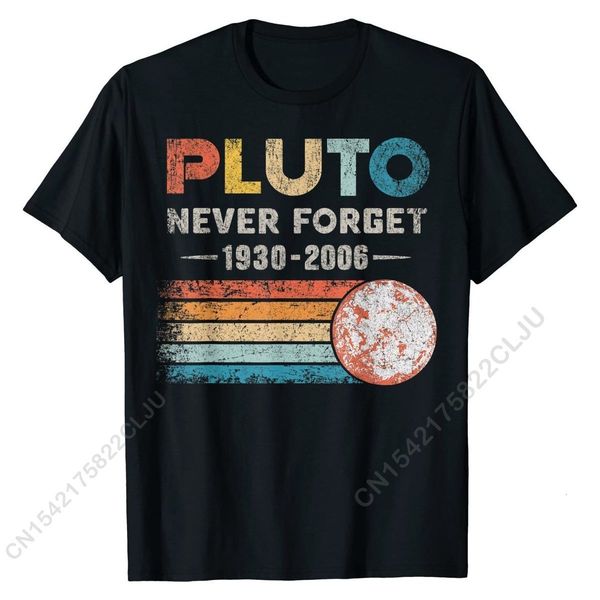 

men's tshirts pluto never forget 1930 2006 vintage funny lover gift t t fitted printing cotton men birthday 230411, White;black