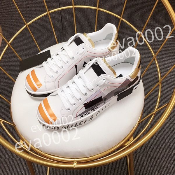 

2023 new r calfskin casual shoes reflective sneakers vintage leather trainers fashion shoes leisure shoe platform lace-up women mens sneaker, Black