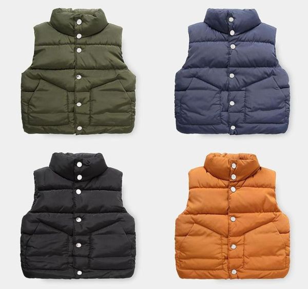 

winter new toddler boys thicken vest korean fashion solid warm cotton waistcoat for boy baby clothes kids sleeveless vest jacket9203684, Camo
