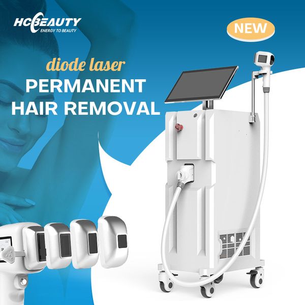 

ent 808nm diode laser ice laser painless permanent hair removal machine, Black