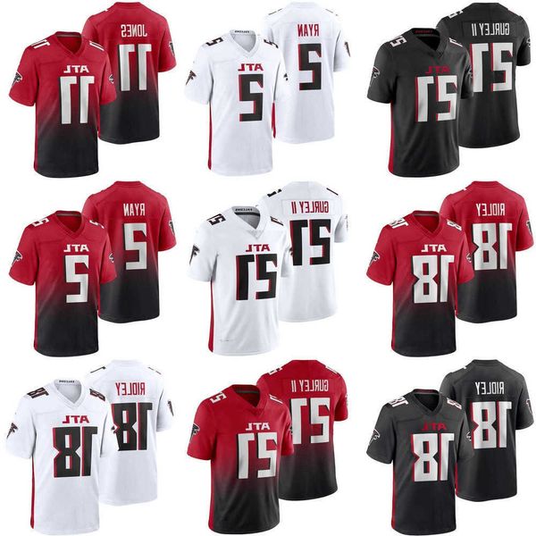 

2022-2023football jerseys men women youth atlanta''falcons''jersey 11 julio jones 21 todd gurley 2 matt ryan ii 18 calvi, Black;red