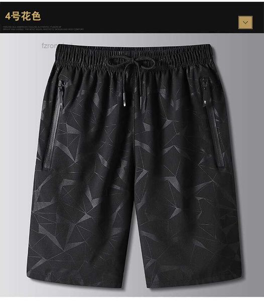 

men's shorts summer ice silk large loose casual pants sports quick drying middle thin versatile capris 3 opyx, White;black