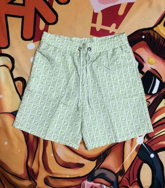 

2023ff light green mens shorts summer quick drying beach short designer shorts men, White;black