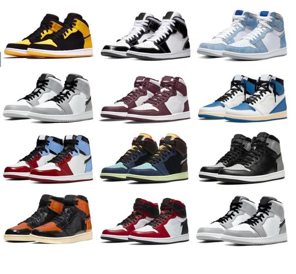 

basketball shoes larger size 14 15 16 women men large 46 47 48 1 bred patent 1s rebellionaire storm blue sequoia yellow toe white university