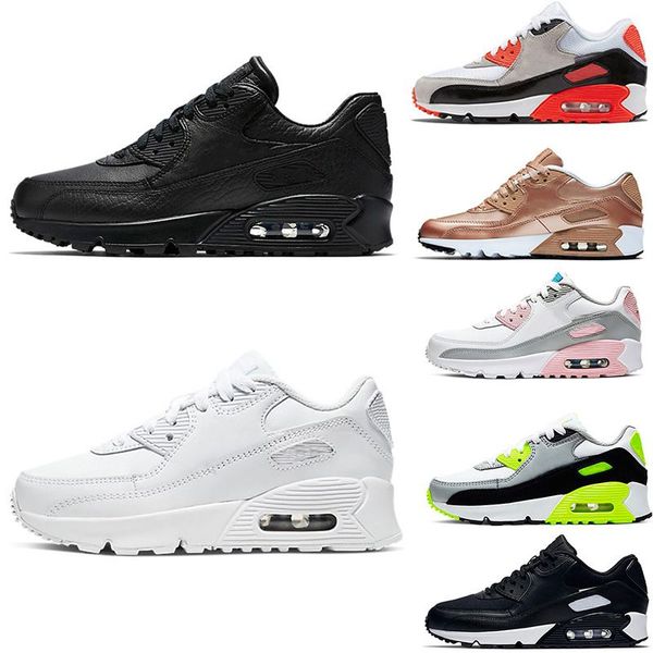 

2022 kids 90 designer brand kids shoes baby toddler classic children boy and gril sport sneakers outdoor sports eur 28-35, Black