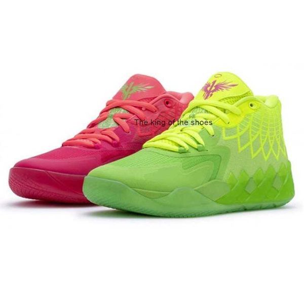 

mb.01shoeslamelo ball la melo basketball shoes 2022 new fashion mens mb 01 mb1 mlamelos rick and morty green red metallic gold yellow triple, Black