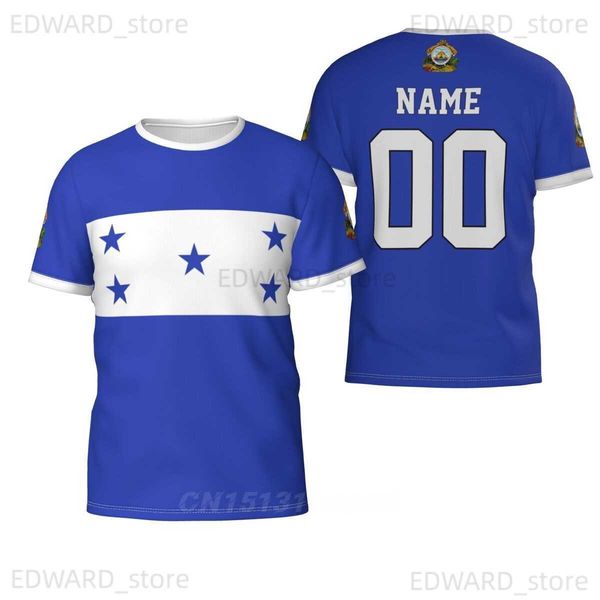 

diy tees polos custom name number honduras country flag t-shirts clothes t shirt men women tees for soccer football fans gift us size t2304, Black