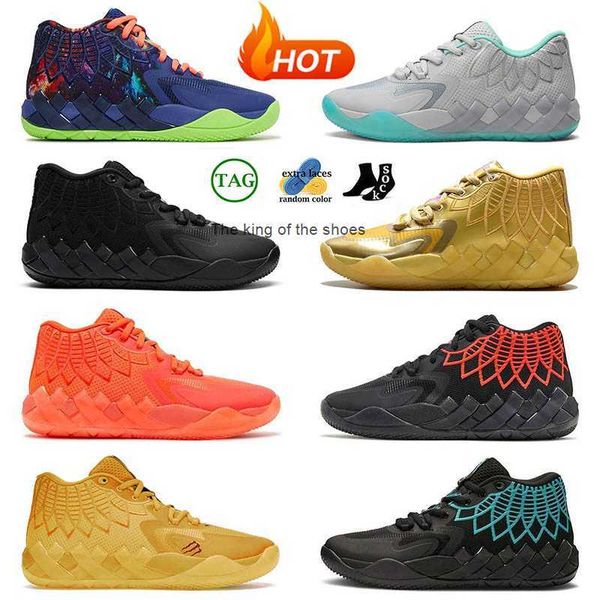 

mb01ing selling basketball shoes lamelo ball mb.01 black blast rock ridge red white silver not from here rick and morty wpmens mens sneakers