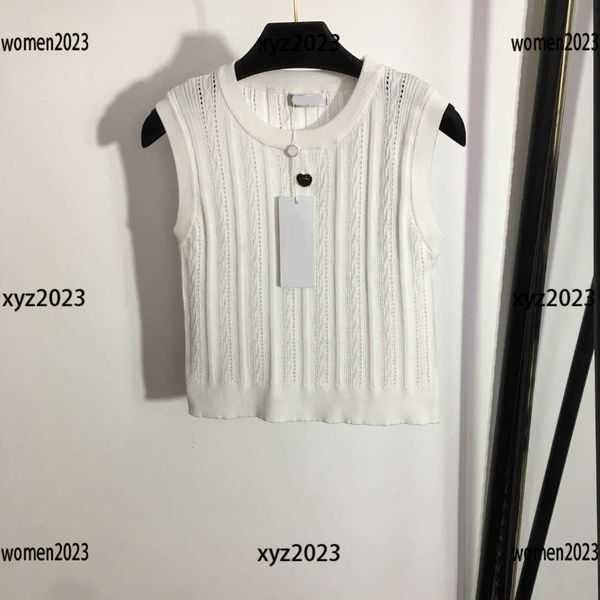 

luxury women diesel fried dough twists hollow design vest designer sling tank summer waistcoat new products, White