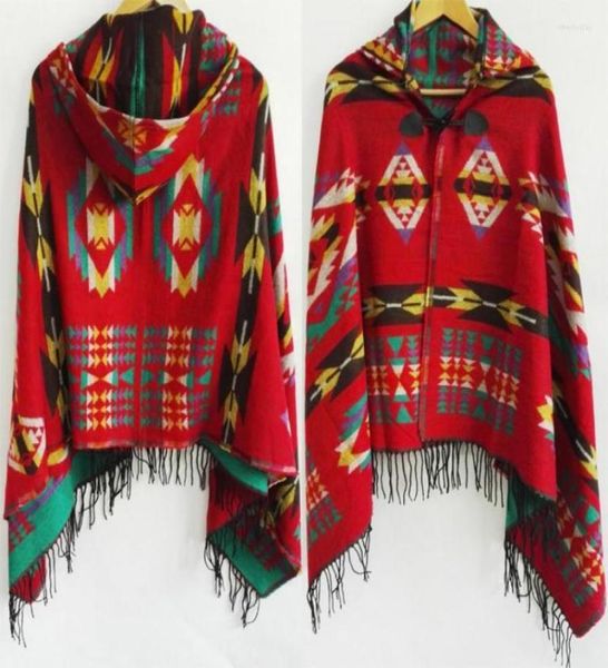 

scarves ethnic multifunction bohemian shawl scarf tribal fringe hoodies striped cardigans blankets cape poncho with tasselscarves 5915305, Blue;gray