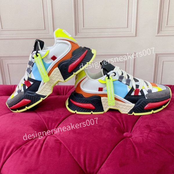 

designer casual shoes sneaker fashion mens women shoe platform trainers strawberry mouse wave mouth print, Black
