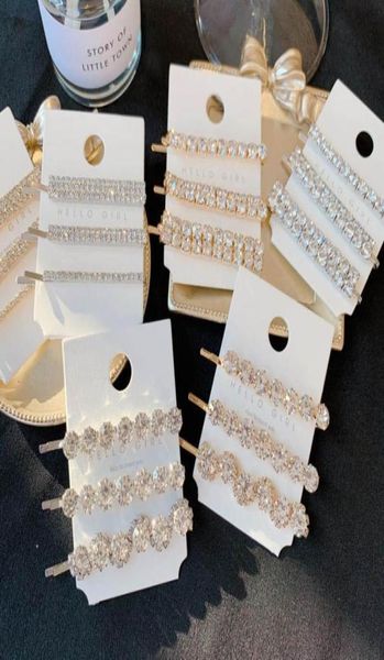 

fashion glisten rhinestone girls hair clips boutique women hair clips princess barrettes designer hair accessories for women bb cl4508612, Golden;silver