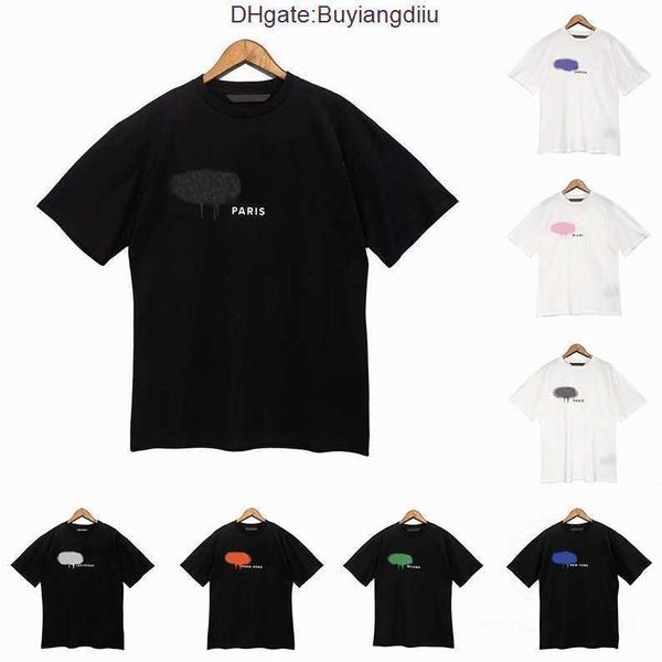 

tees tshirt fashion new mens womens designers t shirts long sleeve palms luxurys letter tshirts clothing short sleeved summer 9mpz, White;black