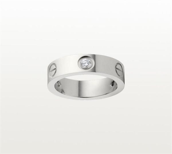 

love screw ring classic luxury designer jewelry for women 2022 rings fashion accessories titanium steel alloy goldplated never fa4016907, Silver
