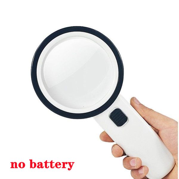 

magnifying glasses 30x illuminated large magnifier handheld 12 led lighted magnifying glass for seniors reading jewelry watch reading loupe