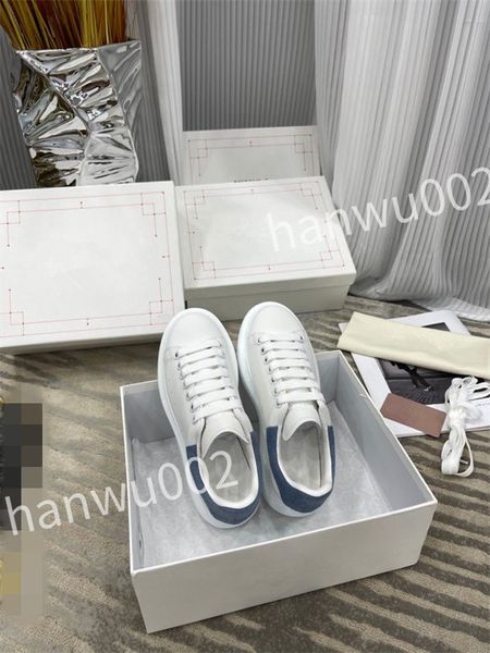 

new luxury tread slick height increasing sneaker designers shoes leather white rubber lace-up trainers sneakers, Black