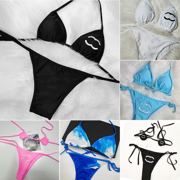 

bikinis set women's swimwear letter brazilian swimsuit mini bikini ladies designer bathing suit youths girl thongs bra beach party band