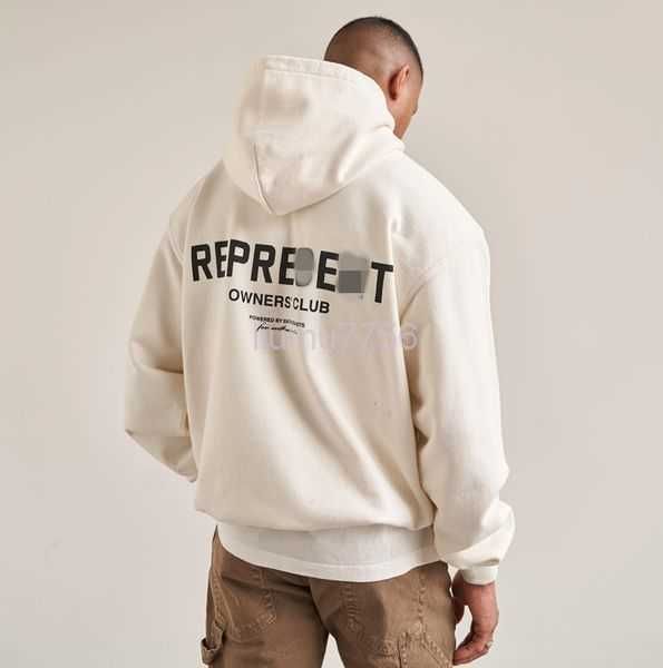 

men's hoodies sweatshirts owners club simple letter print high street hoodie sweater couple 100%cotton hoodie 1 y2vf, Black
