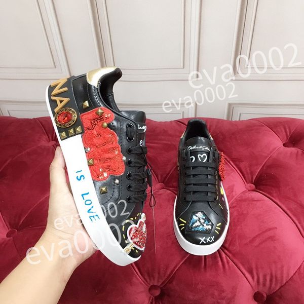 

new luxury leather sneakers designer casual shoes men women fashion outdoor sport shoe trainers runner sneaker, Black