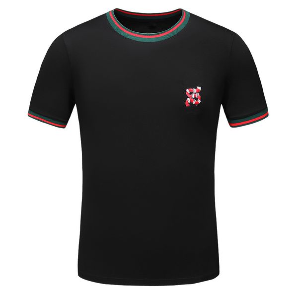 

hfa2023 couple t-shirt slim fit short sleeve cotton breathable sweat absorbing luxury letter short sleeve spring summer, White;black
