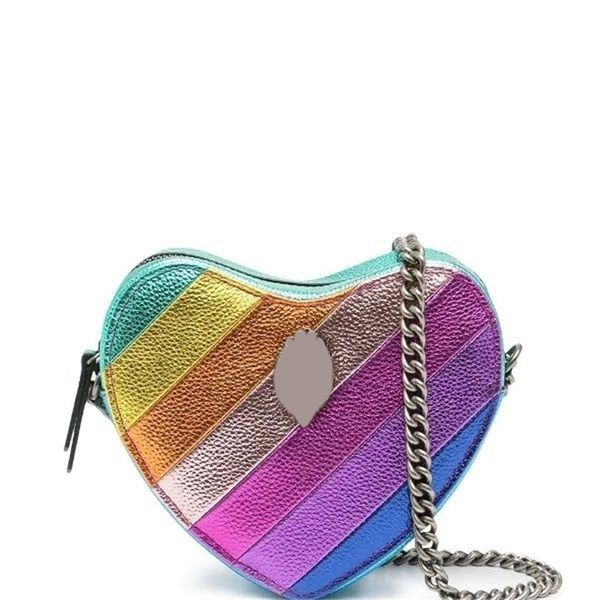 

leather purses designer woman handbag sewn stripe diagonal crossbody shoulder eagle head black luxurys rainbow crystal heart pochette zipper