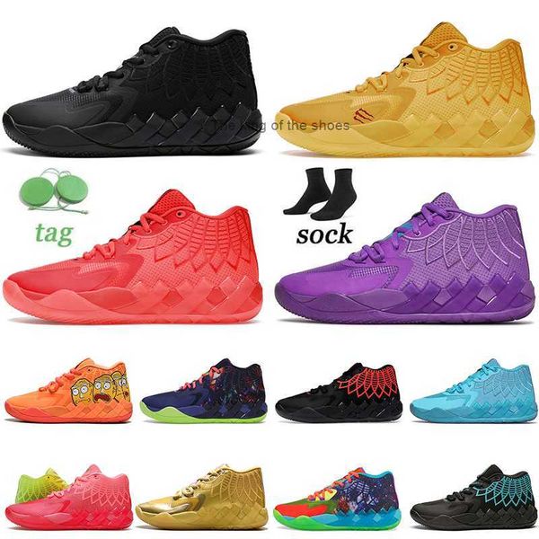 

2022 lamelo ball mb.01 men basketball shoes sneaker black blast buzz city not from here queen city rick and morty rock ridge red galaxy trai