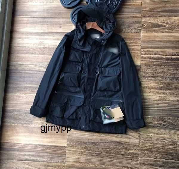 

men's jackets american outdoor t classic mountain function windproof and waterproof splicing japanese retro hooded charge coat 6jnb0, Black;brown