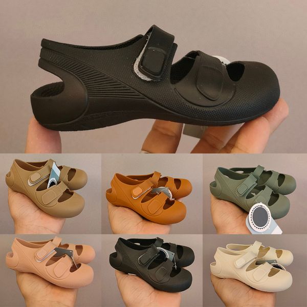 

kids shoes oofos sandals childrens shoes youth designer summer sandals black sandals sports boys girls pretty cute princess shoes size 24-29, Black;red