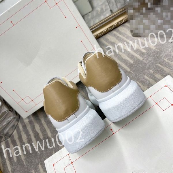 

new luxury casual sneakers men women shoes genuine designer shoes leather trainer fashion sports platform, Black
